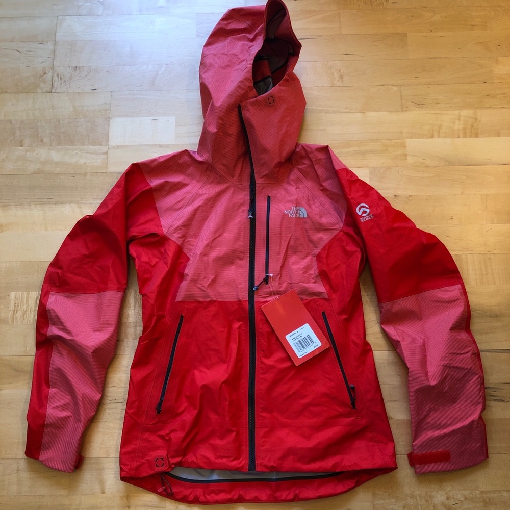 Womens Northface Gortex Jacket Small Red  Shell